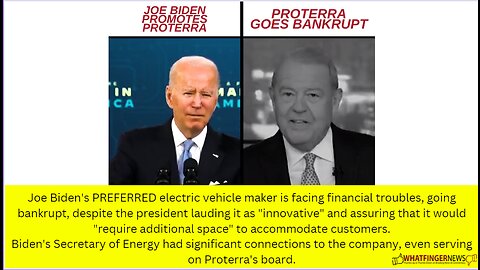 Joe Biden's PREFERRED electric vehicle maker is facing financial troubles, going bankrupt