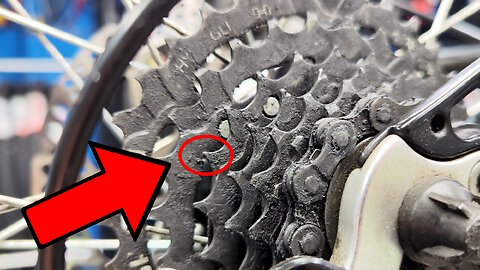 Bicycle repair. Replacement chain, cassette and derailleur of bicycle