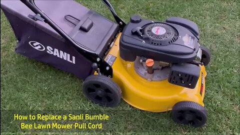 How to Replace a Sanli Bumble Bee Lawn Mower Pull Cord