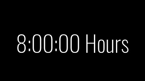8 Hours timer of Ambient Music: A Soothing and Relaxing Countdown Video