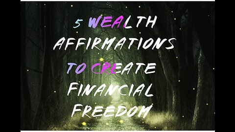 5 Affirmations To Manifest Wealth & Abundance In Your Life #wealth