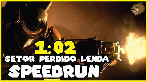 DESTINY 2 │MEU MELHOR SPEEDRUN DESSE SETOR PERDIDO LENDA