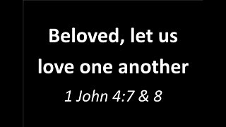 Let us love one another