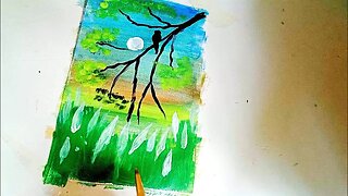 Scenery Painting Step By Step Acrylic Painting #8