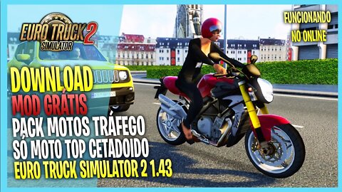 ▶️ETS2 1.43 PACK MOTOS PARA TRÁFEGO EURO TRUCK SIMULATOR 2 1.43