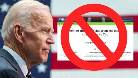 The White House Removed the “We the People” Petition Page!