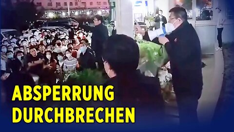 China: Pekinger Studenten protestieren auf dem Campus gegen Lockdown