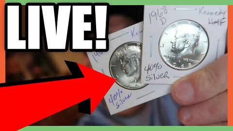 SILVER HALF DOLLARS GIVEAWAY - COIN ROLL HUNTING PENNIES!!