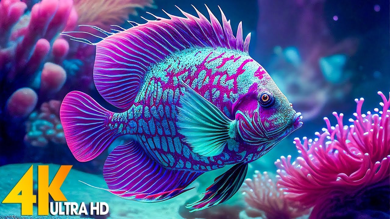 8K Underwater Wonders + Relaxing Music - The Best 8K Sea Animals for Relaxation