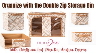 How to organize your closet with the Double Zip Storage Bin | Thirty-One Ind. Director Andrea Carver