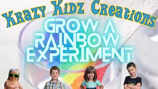 Grow a Rainbow Experiment | Krazy Kidz Creations