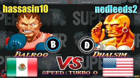 Super Street Fighter II Turbo: New Legacy (hassasin10 Vs. nedleeds2) [Mexico Vs. U.S.A.]