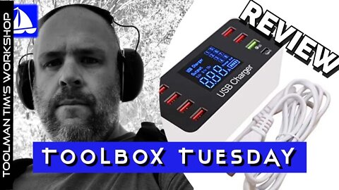 MULTI USB HUB 8-PORT DESKTOP WALL CHARGER (WLX-A9+ REVIEW) - Toolbox Tuesday