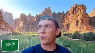Is This the Most Beautiful Place in Saudi Arabia?! WADI DISAH Travel Vlog وادي ديسة