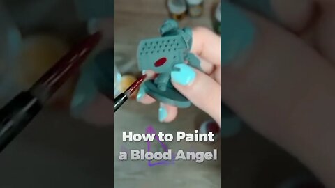 How to Paint a Heresy Blood Angel Grim Dark in a Minute #shorts #warhammer40k #bloodangels