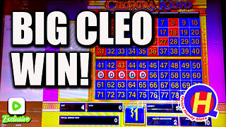 RUMBLE EXCLUSIVE! Big WIN on 4-Card Cleopatra KENO! QHS Free Play May: Day 7