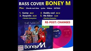 Bass cover BONEY M. (Re-post, changes) (FRAN) __ Chords, Lyrics, MORE