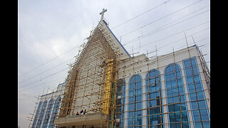 A humongous Baptist church in Nagaland, Northeast India