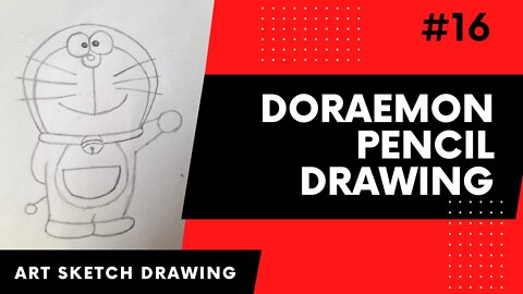 Doraemon Pencil Drawing Easy l How to Draw Doraemon Step by Step l Doraemon Drawing #drawingtutorial