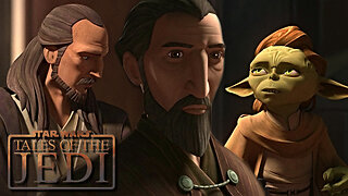 Count Dooku Meets With Qui-Gon Jinn For The Last Time Scene - Star Wars: Tales Of The Jedi