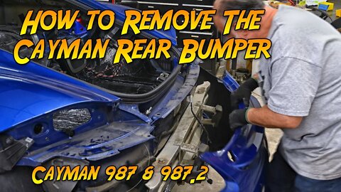 How to remove the Porsche Cayman rear bumper cover (987 and 987.2)