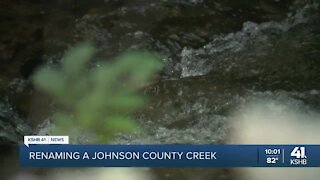 Renaming a Johnson County creek