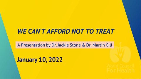 Dr. Jackie Stone & Dr. Martin Gill: We can’t afford not to treat