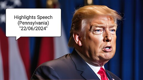 President Donald Trump Speech ❤️🔥 (Highlights) 2024 (Pennsylvania) 22/06/2024