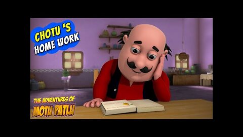 Motu Patlu in English | Kids Animation | Cartoon for Kids | Chotu's Homework