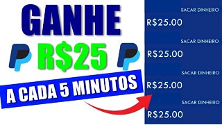 Ganhe R$25 a Cada 5 Minutos no Seu PayPal (Ganhar Dinheiro no PayPal Para Iniciantes 2022)