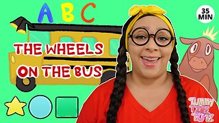 Wheels on the Bus Song (Spanish + English) + More Bilingual Learning of Shapes, Numbers & Letters!