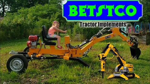 9 hp Towable backhoe Betstco unboxing and assembling. This little backhoe / trencher
