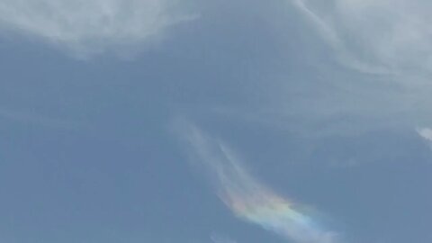 Rainbow Sky clouds and halo Bryan Texas June 16, 2022