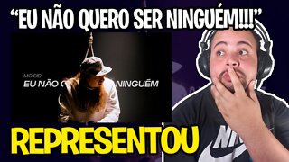 REACT Mc Sid - Eu não quero ser ninguém (Videoclipe Oficial)