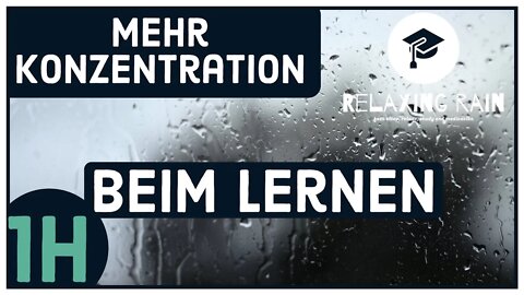 One hour extra concentration Learn with rain | 1 hour | Relaxing-rain