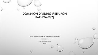 Dominion Bible Code v31