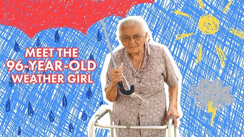 This 96-year old weather girl reigns the rain