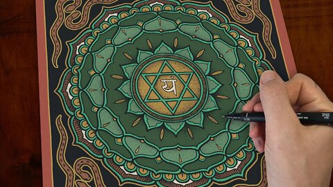 Drawing the Heart Chakra Mandala as Meditation
