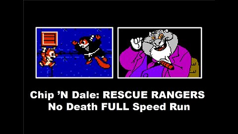 Chip 'N Dale: Rescue Rangers (NES) No Death Full Game Speed Run Walkthrough Guide under 20 minutes