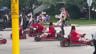 Mini car parade concludes the Midwest Shrine Association Convention