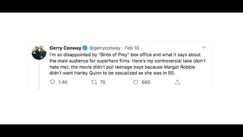 #BirdsOfPrey #GerryConwayThe Narrative 2020 2.02 Gery Conway Birds of Prey & Teen Boys rant