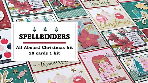 Spellbinders | All Aboard Christmas kit | 20 cards 1 kit