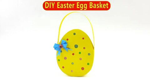 DIY Easter Egg Basket - Easy Paper Crafts