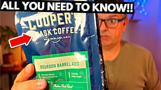 Bourbon Whiskey Barrel Aged Coffee - Medium Dark Roast (Complete Review)
