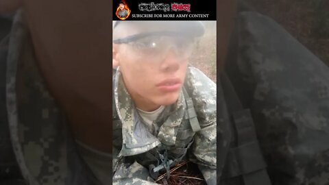 Basic Training Soldier asleep and Drill Sergeant finds him!! -- #short --