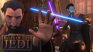 Count Dooku & Mace Windu Fight Raxus Security Guards Scenes - Star Wars: Tales Of The Jedi