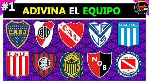 ADIVINA EL EQUIPO DE FUTBOL ARGENTINO - ADIVINA EL NOMBRE DEL EQUIPO DE FUTBOL