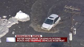 Detroit Water and Sewerage Department sees increase in water main breaks in frigid temps