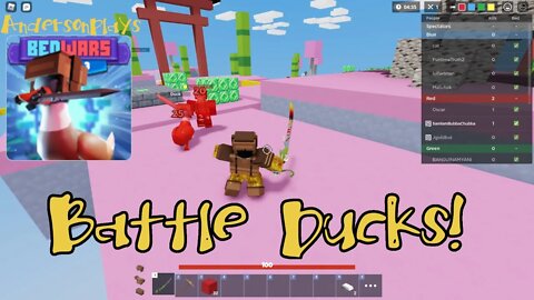AndersonPlays Roblox BedWars 🦆 [DUCK EGGS!] - Battle Ducks Gameplay