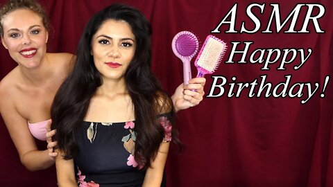 ASMR Birthday Hair Brushing & Soothing Spa Session, Sleep, Relaxation, Whispering Ear to Ear